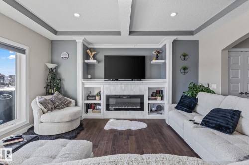 7 Southbridge Drive, Calmar, AB - Indoor Photo Showing Living Room With Fireplace
