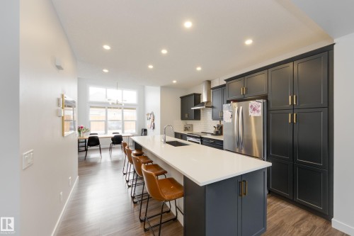 22341 93A Avenue, Edmonton, AB - Indoor Photo Showing Kitchen With Stainless Steel Kitchen With Upgraded Kitchen