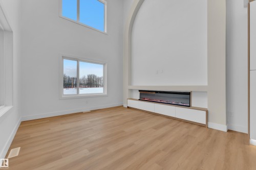 127 24 Street, Edmonton, AB - Indoor Photo Showing Other Room With Fireplace