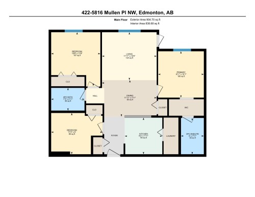 View of floor plan / room layout - 422 5816 Mullen Place, Edmonton, AB - Other
