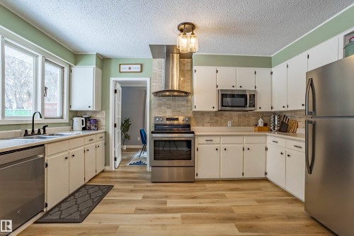 38 Gresham Boulevard, St. Albert, AB - Indoor Photo Showing Kitchen With Double Sink