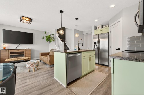 48 Sierra Wynd, Fort Saskatchewan, AB - Indoor Photo Showing Kitchen With Stainless Steel Kitchen