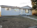 Light gray siding exterior with white window frames and a prominent bay window - 13520 113A Street, Edmonton, AB  - Outdoor 