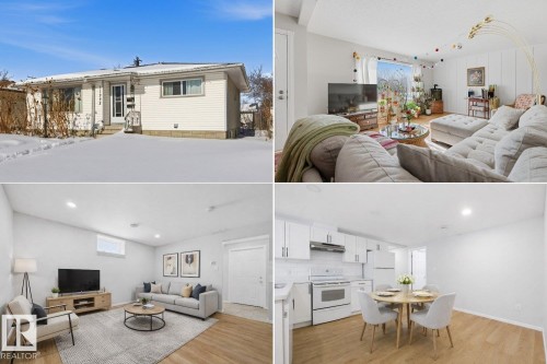 Property Marketing Images. Presenting exterior and interior perspectives of the property - 11332 134 Avenue, Edmonton, AB - Indoor Photo Showing Living Room