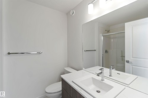 Full bathroom with a shower stall and vanity - 2467 Alces Link Link, Edmonton, AB - Indoor Photo Showing Bathroom