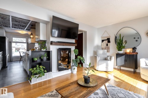 3859 85 Street, Edmonton, AB - Indoor Photo Showing Living Room