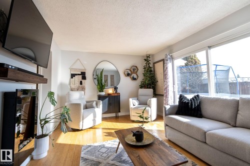 3859 85 Street, Edmonton, AB - Indoor Photo Showing Living Room