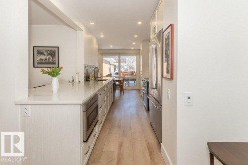 Kitchen with KitchenAid stainless steel appliances - 88 Hearthstone Nw, Edmonton, AB - Indoor