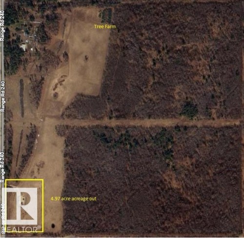 Map / location with property boundaries highlighted - 59415A Rg Rd 240, Rural Westlock County, AB -  With View