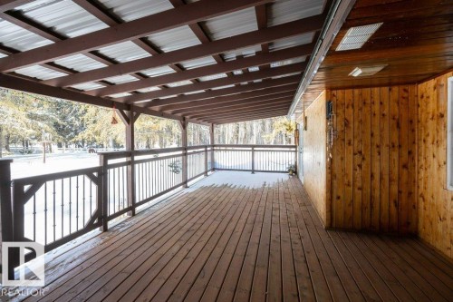 View of deck - 59415A Rg Rd 240, Rural Westlock County, AB - Outdoor With Deck Patio Veranda With Exterior