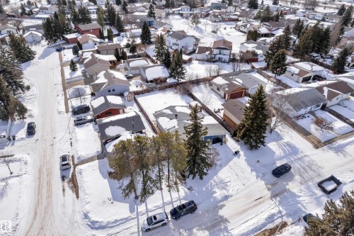 View of snowy aerial view - 8635 33 Avenue, Edmonton, AB - Outdoor With View