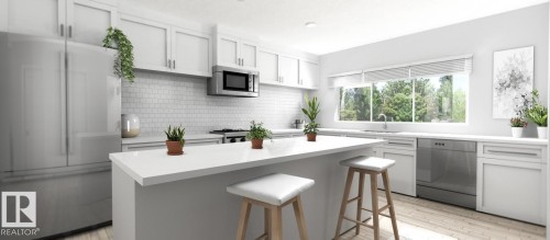9614 90 Street, Edmonton, AB - Indoor Photo Showing Kitchen With Upgraded Kitchen
