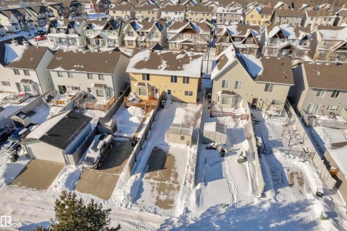Aerial view of residential area - 6017 213 Street, Edmonton, AB - Outdoor With View