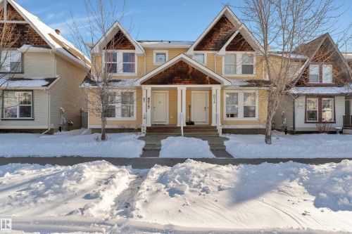 View of craftsman inspired home - 6017 213 Street, Edmonton, AB - Outdoor With Facade