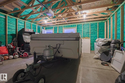 Miscellaneous room featuring unfinished concrete floors - 21971 91 Avenue Nw, Edmonton, AB - Indoor Photo Showing Garage