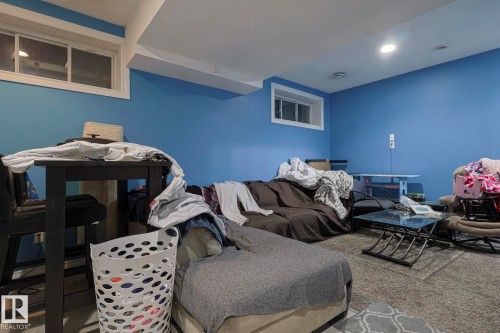 View of carpeted living room - 21971 91 Avenue Nw, Edmonton, AB - Indoor Photo Showing Bedroom