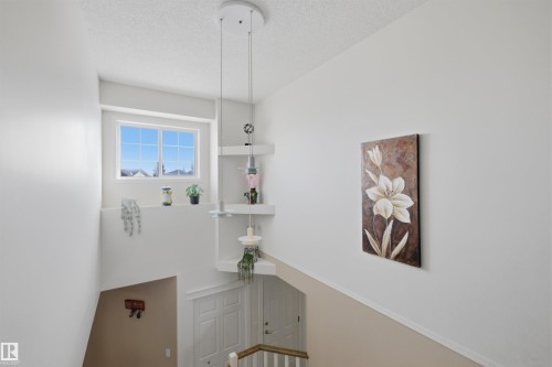 Corridor with a textured ceiling - 444 Breckenridge Lane Nw, Edmonton, AB - Indoor Photo Showing Other Room