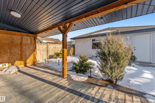 Deck with a pergola - 1157 37 Avenue, Edmonton, AB - Outdoor With Deck Patio Veranda With Exterior