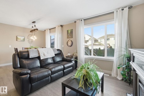 2614 Blue Jay Close, Edmonton, AB - Indoor Photo Showing Living Room With Fireplace