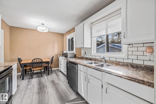 100 Lambert Crescent, St. Albert, AB - Indoor Photo Showing Kitchen With Double Sink