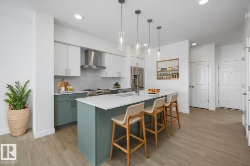 544 176 Avenue, Edmonton, AB - Indoor Photo Showing Kitchen With Double Sink With Upgraded Kitchen