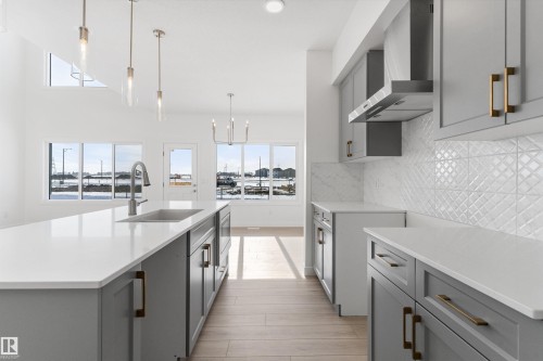 943 18 Avenue, Edmonton, AB - Indoor Photo Showing Kitchen With Upgraded Kitchen