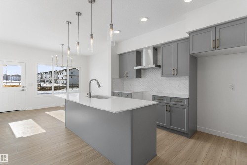 943 18 Avenue, Edmonton, AB - Indoor Photo Showing Kitchen With Upgraded Kitchen
