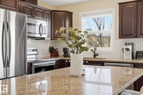 10 330 Bulyea Road, Edmonton, AB - Indoor Photo Showing Kitchen With Stainless Steel Kitchen With Upgraded Kitchen