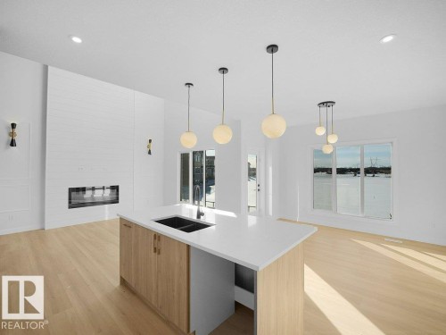 810 Elderberry Crest, Edmonton, AB - Indoor Photo Showing Kitchen With Double Sink With Upgraded Kitchen