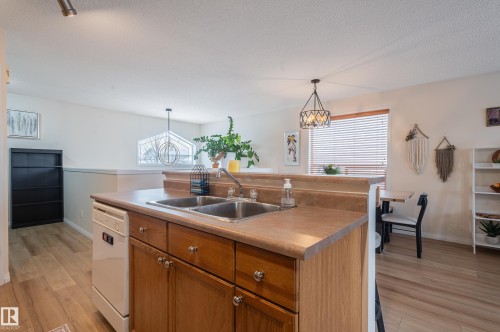 15722 141 Street Nw, Edmonton, AB - Indoor Photo Showing Kitchen With Double Sink