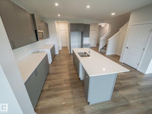 19342 22A Avenue, Edmonton, AB - Indoor Photo Showing Kitchen With Double Sink