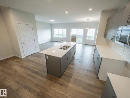 19342 22A Avenue, Edmonton, AB - Indoor Photo Showing Kitchen With Double Sink