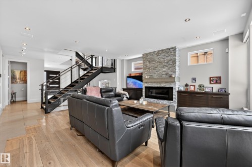 14374 Park Drive, Edmonton, AB - Indoor Photo Showing Other Room With Fireplace