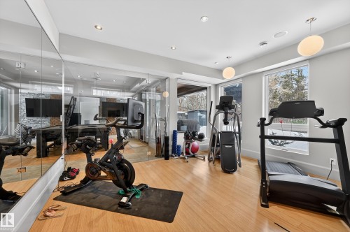 14374 Park Drive, Edmonton, AB - Indoor Photo Showing Gym Room