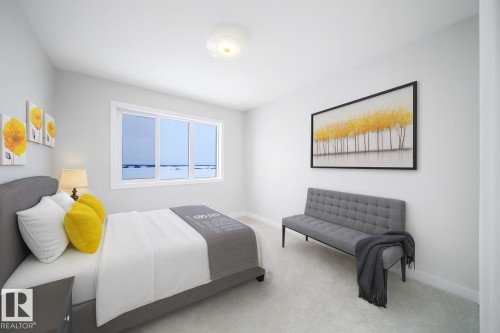 Carpeted bedroom with baseboards - 15 Chambery Crescent, St. Albert, AB - Indoor Photo Showing Bedroom