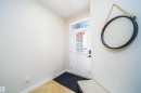 Doorway featuring parquet floors and baseboards - 15 Chambery Crescent, St. Albert, AB  - Indoor Photo Showing Other Room 