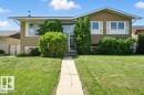 View of front of property with a front lawn - 14936 81 Street, Edmonton, AB  - Outdoor With Facade 