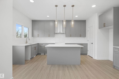 8728 183 Avenue, Edmonton, AB - Indoor Photo Showing Kitchen With Upgraded Kitchen