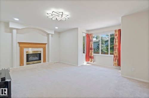 3676 30 Street, Edmonton, AB - Indoor With Fireplace