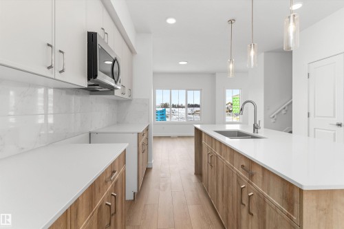 1016 14 Avenue, Edmonton, AB - Indoor Photo Showing Kitchen With Double Sink With Upgraded Kitchen