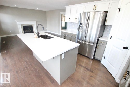 1416 56 Street, Edmonton, AB - Indoor Photo Showing Kitchen With Double Sink