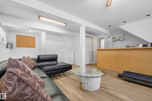 Living room featuring light wood finished floors - 17303 101 Street, Edmonton, AB - Indoor