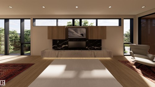 Living area featuring recessed lighting, plenty of natural light, and light wood finished floors - 9804 143 Street, Edmonton, AB - Indoor