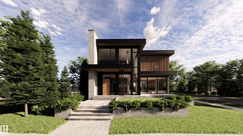 View of front of house with a front lawn and a balcony - 9804 143 Street, Edmonton, AB - Outdoor