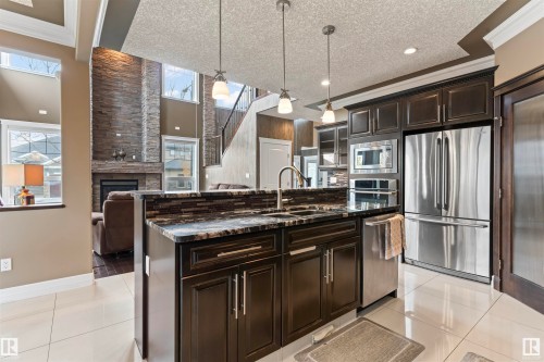 1254 Adamson Drive, Edmonton, AB - Indoor Photo Showing Kitchen With Upgraded Kitchen