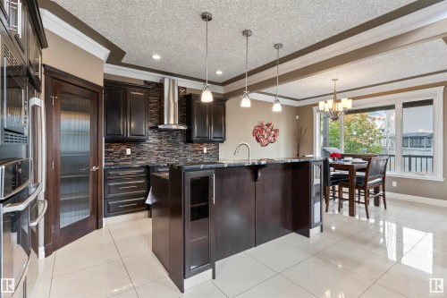1254 Adamson Drive, Edmonton, AB - Indoor Photo Showing Kitchen With Upgraded Kitchen