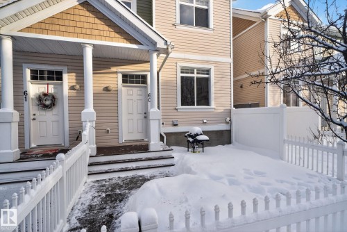 Doorway to property with covered porch - 60 1804 70 Street, Edmonton, AB - Outdoor