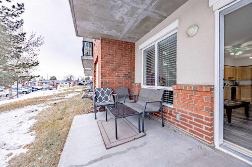View of patio / terrace - 132 6220 134 Avenue, Edmonton, AB - Outdoor With Deck Patio Veranda