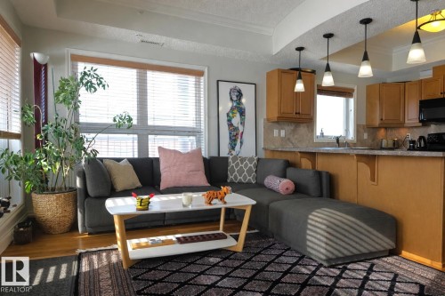 406 10232 115 Street, Edmonton, AB - Indoor Photo Showing Living Room