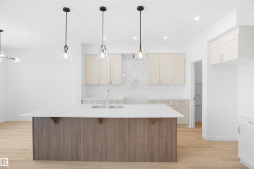 1323 11 Avenue, Edmonton, AB - Indoor Photo Showing Kitchen With Upgraded Kitchen